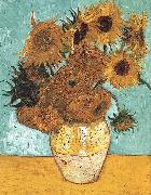 Vincent Van Gogh Vase with Twelve Sunflowers oil painting reproduction